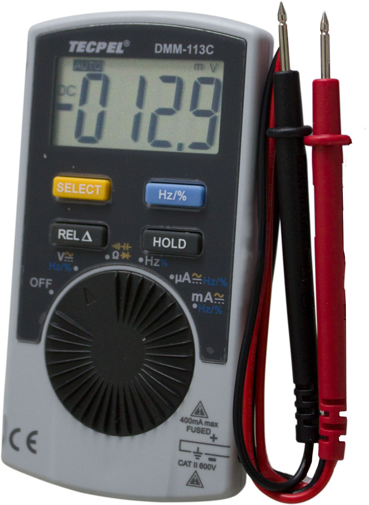 TECPEL Pocket digital multimeter DMM-113C  